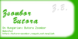 zsombor butora business card